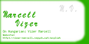 marcell vizer business card